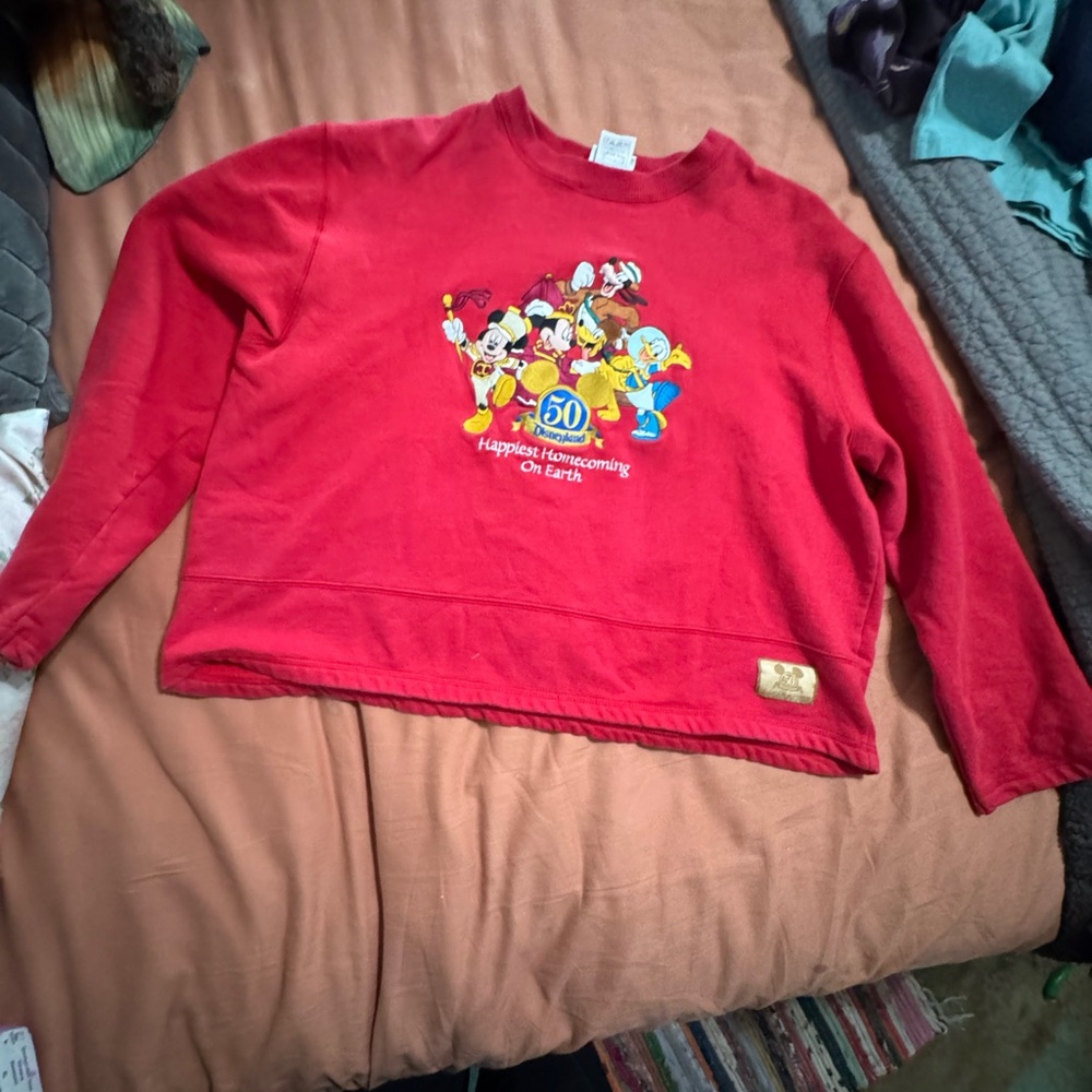 50 year anniversary Disneyland Sweatshirt  with  Characters